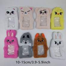 1 Set 8 Pcs SKZOO Adorable Plush Animal Card Holder, Suitable For Holding Your Favorite Cards For Decoration. It Can Be Hung On Your Bag To Make It Convenient To Take Out And Use For Taking Photos. - Multicolor - View 3