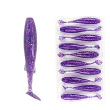 Swimbaits Paddle For Bass,   Soft Lure For Trout Crappie Bass, Durable Plastic Bait Swimmer For Saltwater/Freshwater, Fishing Lover's Gift - Multicolor - View 15
