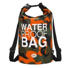 2/5/10/20/30L Outdoor Camouflage Waterproof Portable Dry Bag PVC Coated Swimming Bag, Suitable For River Hiking - Multicolor - View 20
