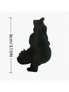 3pcs Hippopotamus Figurines - Durable Plastic Hippo Sculptures, Suitable For Indoor/Outdoor, Peaceful Animal Desktop Decor, Cute Cartoon Hippo Design - Perfect For Yoga Studio Decoration, Ideal Gift For Yoga Enthusiasts (Hippo Statues) - A - View 6