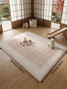 1件裝粉色波希米亞風客廳地毯，適用於廚房、餐廳、臥室、房間節日裝飾、室內/室外、辦公室、大廳、防滑門墊、浴室地毯、走廊、書房遊戲區地毯 - 淺粉色 - 查看 15