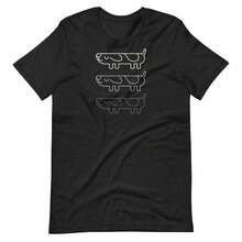 Lustiges Langarm-T-Shirt mit Hundemotiv, Geschenk für Tierliebhaber, Unisex-T-Shirt - Schwarz - Übersicht 6
