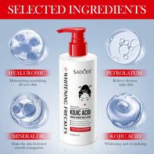 SADOER [Local Warehouse]250ml Kojic Acid  Tender Body Lotion Hydrating, Moisturizing Body Lotion Providing Bright Skin , Smooth Skin Color, Smooth Light Color, Oil-Free Distribution, Light Color Skin Type - 白色-2pcs - 查看 9