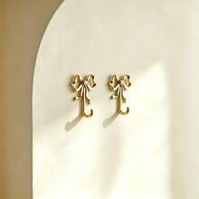 Brass Bow Wall Hooks - Traditional Style Metal Wall-Mounted Hook For Door, Bathroom, Kitchen, Bedroom - Easy To Install, Elegant Home Decor, 1pc - A - View 12