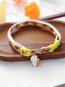 PETCIRCLE 1pc Pet Supplies Dog Cat Collar Small Dog Decorative Accessory Collar Halloween Series Collar - Pumpkin Ghost Collar - Multicolor - View 9