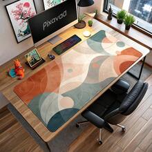 Clay Comfort Large Mouse Pad, Soft Arc Desk Mat, Extended Office Mouse Pad With Calm Abstract Flow And Non-Slip Style For Home Desks - View 1