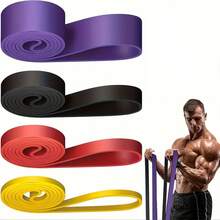1 buah Resistance Band, Exercise Bands Pull Up Assist Bands - Set Tali Latihan - Tali Mobilitas Powerlifting Bands untuk Pria dan Wanita, Latihan Kebugaran, Latihan di Rumah - beraneka warna - View 3