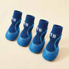 4pcs Knitted Dog Shoes Socks, Outdoor Pet Foot Covers, Soft Pet Boots, Suitable For Small, Medium, Large And Puppy Dogs - Multicolor - View 14