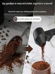Gelas Ukur & Corong Kopi 2-in-1 dengan Gelas Ukur, Corong Bubuk Kopi Anti Tumpah, Portabel, Sendok Takar Kopi, Memecahkan Masalah Tumpahan dan Pemborosan Bubuk Kopi Saat Memindahkan dan Mengukur - MultiWarna - View 3