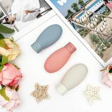 Travel Refillable Bottles, Leak-Proof Squeezable Container Set, Suitable For Liquid Shampoo, Soap And Toiletries. (Multi-Color) | Leak-Proof, Refillable, Squeezable Containers, Including Labels And Transparent Portable Bag - Multicolor - View 9