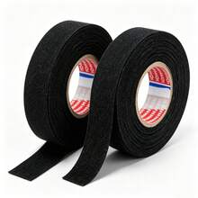 Flocked Wire Harness Tape, Flame Retardant High Temperature Resistant Automotive Wiring Tape, Anti-Vibration Noise Reduction Wear-Resistant Fabric Cable Wrap, Residue-Free Tape, Suitable For Car Engine, Door, Dashboard, Multi-Purpose Home Electronic Wire Protection - Cable Tie Tape 19mm*10m - View 7