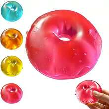 Donut Stress Relief Toy, Coconut Oil Squeeze Toy, Maltose Slow-Rebound Squeeze Toy, Moldable And Stretchable - Multicolor - View 5