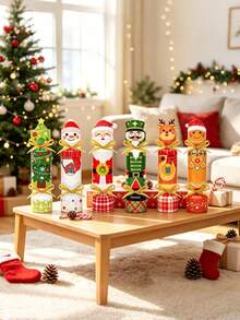 24pcs Christmas Crackers Gift Boxes With Ribbons And Christmas Countdown Stickers Santa Claus Xmas Tree Reindeer Pattern Treat Box Cartoon Christmas Advent Calendar Box Gift Wrapping Boxes For Party Favors Christmas Decorations Christmas Gifts - Christmas Edition - View 5