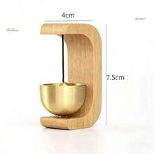 1pc/2pcs Feng Shui Wealth & Fortune Doorbell, Dopamine Wind Chime, Magnetic Doorbell, Walnut Wood Doorbell, Chinese Style Copper Bell, Suitable For Home And Commercial Entrances - Model B - View 12