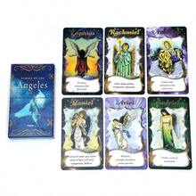 Spanish Tarot Cards Angel Oracle Deck Spanish Spiritual Card Set Divine Guidance Angelic Messages Inspirational Pocket-Sized - Light Grey - View 2
