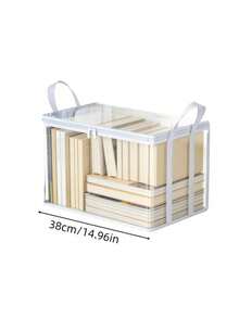 Portable Transparent PVC Storage Bag, Multi-Functional Organizer With Backpack Strap, Zipper And Handle, Durable Rectangular Large Capacity Storage Bag, Suitable For Clothes, Books, Toys And More,Back To School - Multicolor - View 9