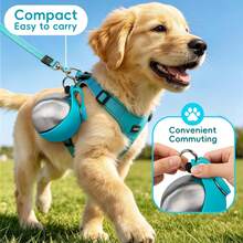 1pc/2-In-1 Portable Dog Water Bottle: Leak-Proof Design; Equipped With Foldable Silicone Bowl. Perfect For Dog Walks, Hiking Or Camping. - Multicolor - View 6