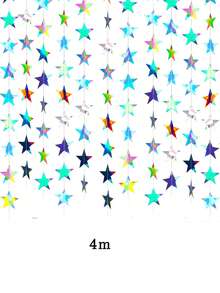 Glitter Gold Star Garland Party Pennant Decorations, Shiny Backdrop For Birthday Party, Wedding, Anniversary, Bridal Shower, Bachelor Party And Proposal Celebrations. - Multicolor - View 10