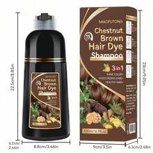 Sampo Pewarna Rambut Jahe 3-in-1 - Ekstrak Botanikal, Warna Cerah dan Tahan Lama, Hidrasi Sepanjang Hari, Lembut untuk Kulit Sensitif, Melembutkan Rambut, Melembapkan, Mengurangi Rambut Kusut, Warna Instan, Menambah Kilau, Volume dan Kehalusan pada Rambut, Cocok untuk Pria & Wanita - MultiWarna - View 9