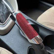1pc Women's Car Rhinestone Handbrake Cover, Personalized Full Rhinestone Handbrake Decor Sleeve, Car Interior Decoration Accessory (Note: Size, Not Suitable For All Models), Fashionable Rhinestone Car Decoration - A - View 10