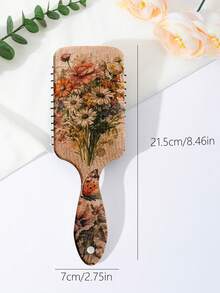 熱銷復古印花氣墊按摩頭皮梳理造型梳 - 彩色 - 查看 2