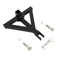 3 Point Trailer Hitch Tractor Drawbar Hitch Adapter 3 Point Trailer Hitch With 2" Receiver - Black - View 5
