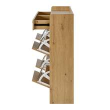 White Shoe Cabinet - Modern Design For Hallways And Entrances - 自然的 - 查看 11