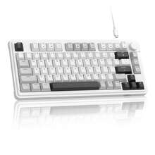 MageGee GK950 75% Wired Mini Membrane Keyboard, 80 Keys RGB Backlit Computer Keyboard, Volume Rotary Knob, 19 Keys Rollover, Two-Step Feet, Top-Printed Keycaps Silent Typing Gaming Keyboard For PC Laptop Windows - View 9