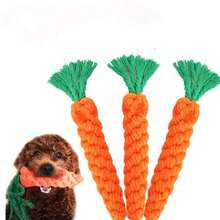 Carrot Shaped Braided Dog Rope Toys, Puppy Teething Chew Toys Durable Pet Molar Interactive Toys For Cats Rabbits Small Dogs Healthy Gift - Multicolor - View 8