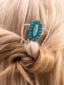 1 Peça Pente de Cabelo de 4 Dentes, Novo Estilo Chinês Elegante e Requintado, Ornamento de Cabelo, Grampo de Cabelo Estilo Antigo - Multicolorido - Visão 5