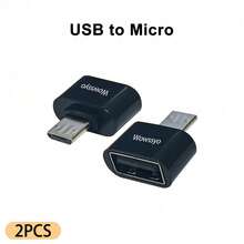 WOWSSYO 1/2/5 piezas Adaptador multifunción USB/Tipo-C/Micro, Adaptador OTG para smartphone, compatible con todas las versiones del sistema, compatible con dispositivos Tipo-C, carcasa de aleación de aluminio, ligero y compacto - Multicolor - Ver 15