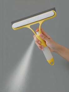 Vigour Summer 3-In-1 Glass Squeegee With Spray Bottle, Multi-Functional Glass Cleaning Tool, Double-Sided Glass Squeegee, Household Wall Cleaning Brush, Glass Cleaning Tool, Mirror Cleaning Brush, Suitable For Bathroom, Wall, Tile, Glass, Mirror, Professional Cleaning Tool, Home Essential, Practical Housewarming Gift, Holiday Gift - Multicolor - View 6