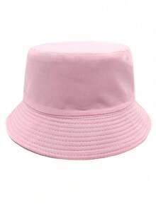 1pc Solid Color Summer Minimalist Versatile Men's Bucket Hat, Men's Outdoor Casual Sun Protection Fishing Hat - Solid Color - View 9