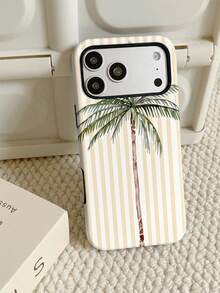 Free Shipping Thickened Anti-Drop Frosted Touch PC TPU 2-In-1 Phone Case Colorful Striped And Coconut Tree Pattern Suitable For 11/11PRO/11PROMAX/12/12PRO/12PROMAX/13/13PRO/13PROMAX/14/14PRO/14PROMAX/14PLUS/15/15PRO/15PROMAX/15PLUS/16/16pro/16promax/16PLUS/16E/17/17pro/17promax/AIR/GALAXY/S23/S23PLUS/S23FE/S23ULTRA/S24/24ULTRA/S24PLUS/S24FE/S25/25ULTRA - Multicolor - View 4
