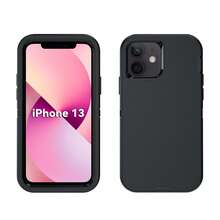 Military-Grade 3-In-1 Shockproof Phone Case, Heavy Duty Anti-Fall Anti-Slip Multi-Layer Protective Waterproof Scratch-Resistant Full-Body Protective Cover, Universal Phone Case, Practical Daily/Chinese New Year Gift - Black - View 84