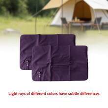 2pcs-Inflatable Travel Pillow, Portable Ultra-Light Inflatable Camping Pillow With Neck And Waist Support, Washable Inflatable Pillow, Suitable For Airplane, Car, Office Nap, Hiking, Backpacking, Multi-Functional Travel Pillow, Suitable For Various Occasions - Multicolor - View 3