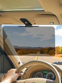 汽車遮陽板延伸器，遮陽板延伸配件，防眩光駕駛，阻擋紫外線，附可調節夾子，適用於多款車型，汽車內飾配件 - 均碼 - 查看 13