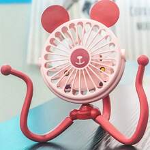Baby Stroller Cooling Fans - C64-pink - View 1