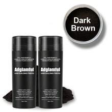 2 PCS 30g Hair Fiber Powder, Covers Hairline, Waterproof & Sweat-Proof, Easy To Clean, Portable Touch-Up, Quick Hair Thickening, Creates Full Contour, Provides Fresh & Voluminous Hair Feel, Suitable For Business Trips & Travel - Multicolor - View 11