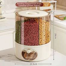 Contenedor de almacenamiento de arroz para el hogar, caja de almacenamiento de granos, contenedor de almacenamiento de arroz premium hermético a prueba de plagas y a prueba de humedad - Multicolor - Ver 2
