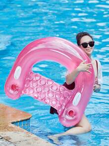1 pieza Sofá inflable de agua, estilo minimalista de unicolor, con portavasos, diseño de asa, material de PVC, piscina, fiesta temática de playa, estilo vacacional - Sofá en forma de U de color liso - Ver 9