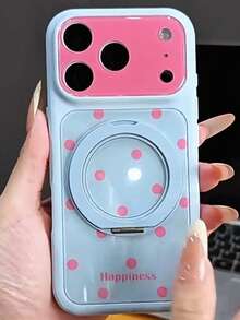 適用於 Apple 17 Pro Max 手機殼 新款女款 16/15 Plus 彩色波點 14/13 極簡 360°旋轉支架一體式 12/11 高級相機按鈕 全包防摔 18 Pro Max 新款 18 保護殼 - 彩色 - 查看 4