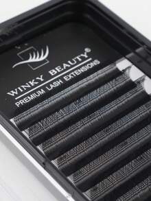 Winky Beauty YY Lashes 0.07mm Flat Base Handmade Single Lash Extensions, Voluminous Fluffy Anime Style, 8-15mm - View 9