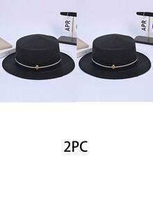 1 buah Topi Jerami Wanita Gaya Bohemian Poliester Modis untuk Aktivitas Luar Ruangan, Gaya Baru, Pinggiran Lebar, Perlindungan Matahari yang Dapat Disesuaikan, Bernapas, Warna Polos, Topi Jerami Cocok untuk Penggunaan Luar Ruangan Sehari-hari - MultiWarna - View 16