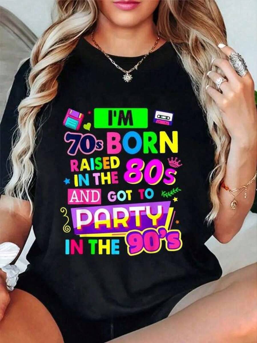 Women T-Shirts - 黑色 - 查看 1