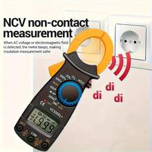 Clamp-On Multimeter Ammeter Set, Including Measuring Pen. 4000 Count, With Buzzer, Measuring Current, Voltage, Capacitance, Resistance,  Detection - VC3266L+ - View 5