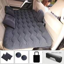 Car Inflatable Mattress (Fits Multiple Car Models) Sedan Rear Seat Travel Sleeping Pad, Foldable Convenient Storage/Suitable For Camping Trips, Portable Car Sleep Mattress, Flocked Surface, Rear Seat Gap Filler, Travel Bed, Suitable For Road Trips, Outdoor Adventures And Long Distance Travel - Multicolor - View 7