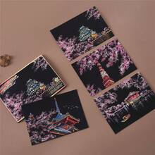 12 Pcs Scratch Postcard, World Famous City Night Scene Scratch Drawing For Teens & Adults, Includes 12 Pre-Printed Cityscape Designs & 12 Scratching Pen, Stress Relief & Screen-Free Activity, Perfect Unique Gift For Men, Women, Christmas, Birthday - 12-piece Scratch Paper Set - View 11