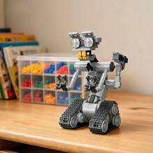 941Pcs Robot Series Blocks Bag Pack, DIY Assembly Toy, High-Restore ABS Models Including Robots, Flight Simulator & Rose Gun. Cultivate Spatial Thinking & Imagination, Desk Office Decor, Birthday Festival Gift For Model Lovers - Multicolor(Bag) - View 4