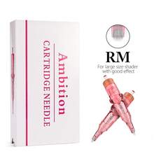 AMBITION 20pcs Disposable Tattoo Cartridge Needles 0.25mm 0.3mm 0.35mm RL Series For Tattoo Machine Eyebrow Eyeliner Permanent Makeup - Baby Pink - View 9